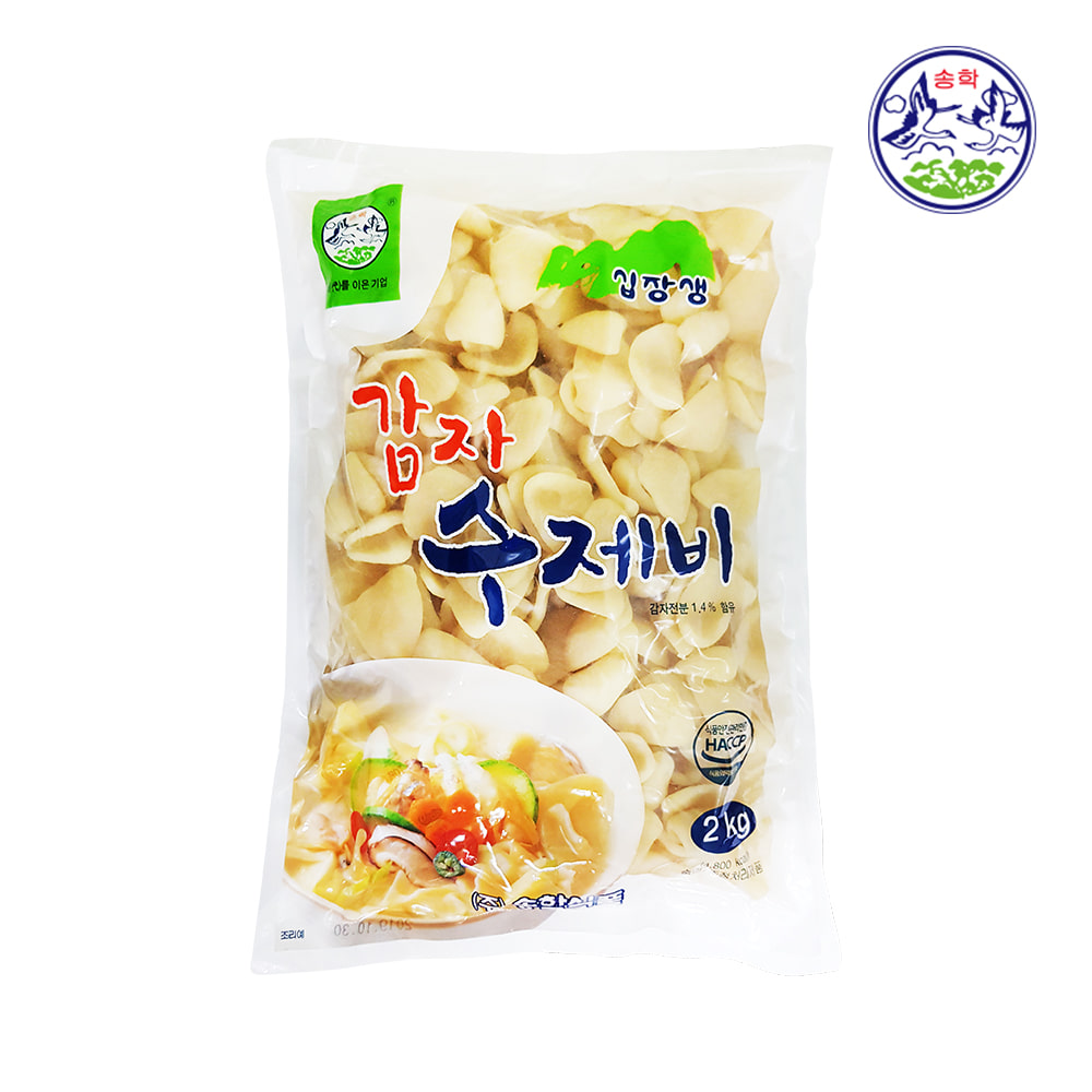 [송학식품] 감자수제비 2kg / 십장생 수제비