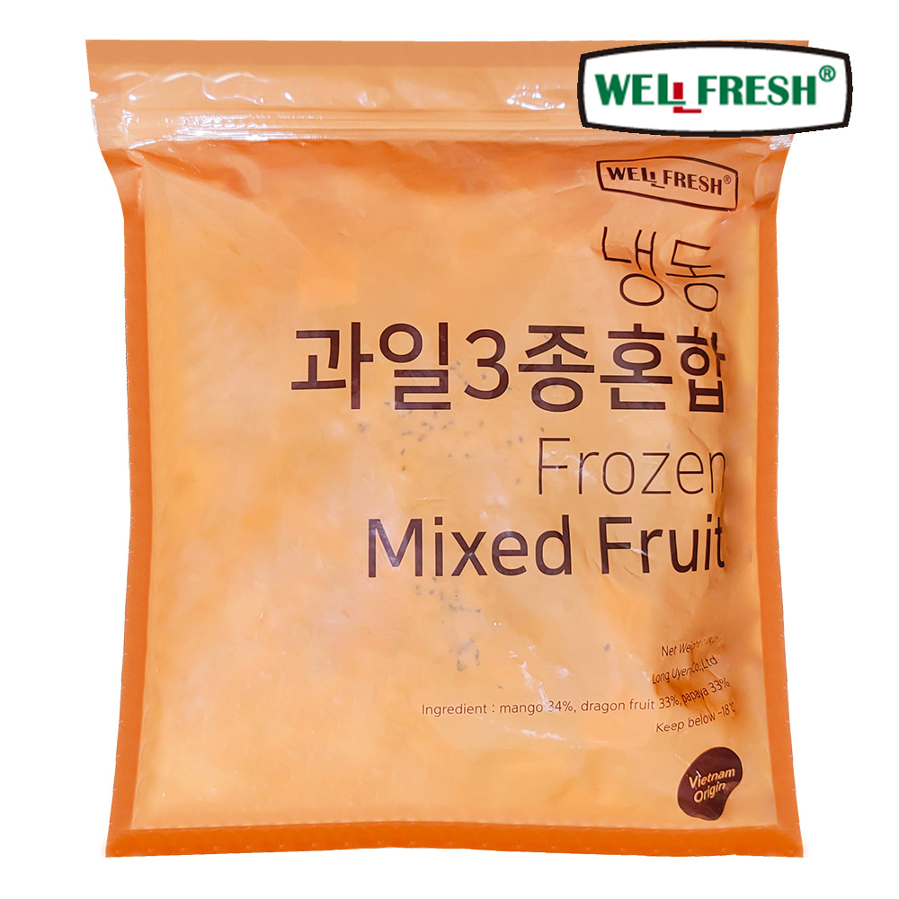 [웰프레쉬] 냉동 과일3종 혼합 1kg