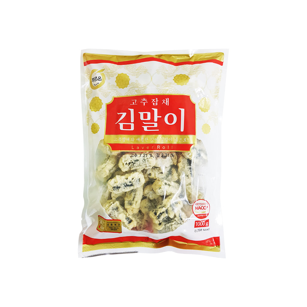 [푸르온] 고추잡채 김말이 1kg / 당면 튀김