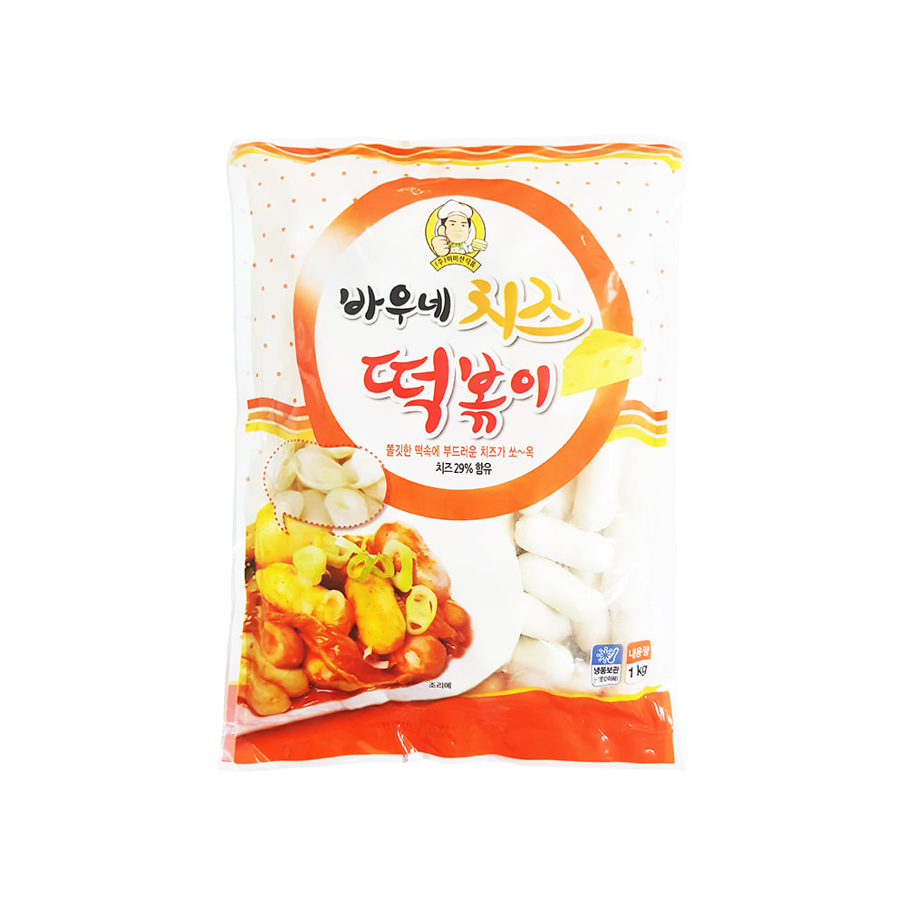 [미미선식품] 바우네 치즈떡볶이 1kg / 쌀떡 모짜렐라