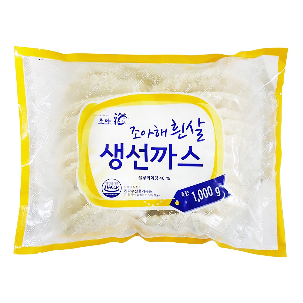 [그린푸드] 조아해 흰살생선까스 1.2kg / 튀김 커틀렛 해물